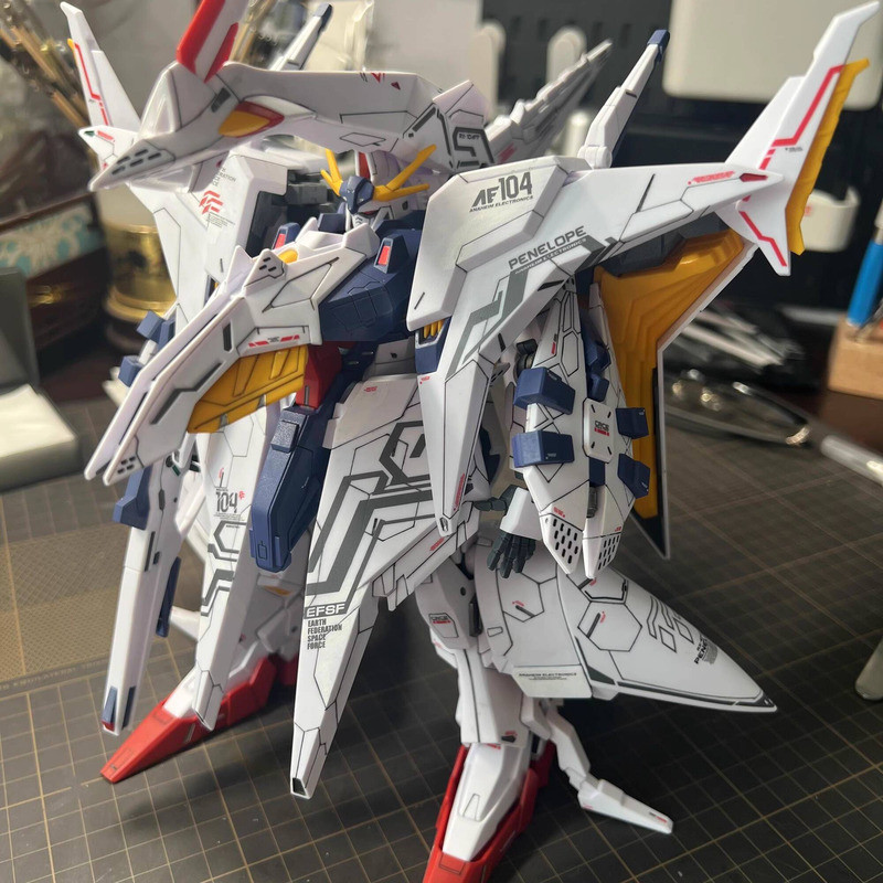 {Vivi toys} รุ่นฟื้นฟู New Factory GL Penelope Big White Goose Gundam กระพริบ Kazavi Assembly Model 1/144H 251005