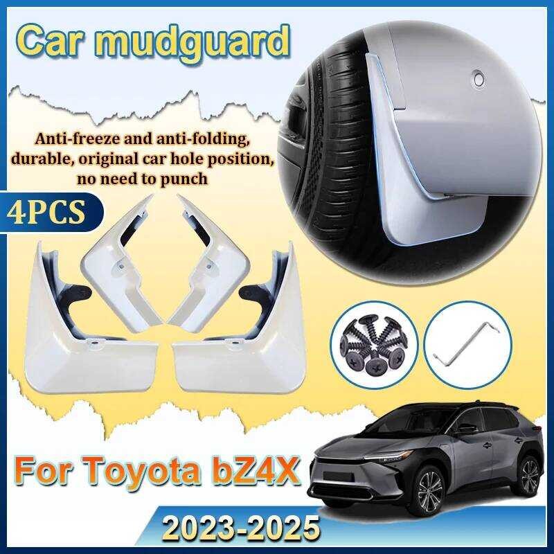 Baking Fender สําหรับ Toyota bZ4X 2023-2025 Mudflaps ชุดด้านหน้าด้านหลัง Mudgrds Flares Splash Grds 
