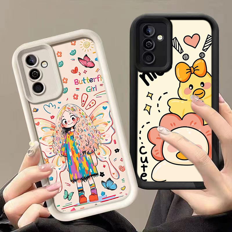 สำหรับ Samsung A20S A50 A50S A30S S24 FE S25 Ultra เคสโทรศัพท์มือถือ ดวงตานางฟ้า กรณ RR28 Flower Let