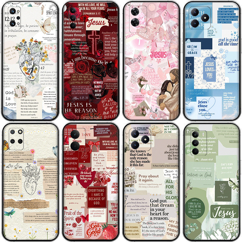 Christian Bible Scripture yk.2 สําหรับ Realme C25Y C35 C31 C30S C33 C55 C53 C65 C51S ความเข้ากันได้ 
