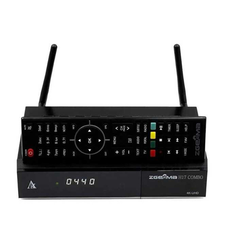 ▥ ZGEMMA H17combo 4K อัลตร้า HD Dual โหมดรับสัญญาณทีวี S2x + DVB T2 / C กับ E