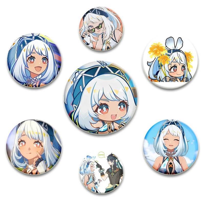 .BADGE ANIME GAME | Handmade PinBadge Genshin Impact Character Kinich & Mualani | สะสมของขวัญพิเศษ