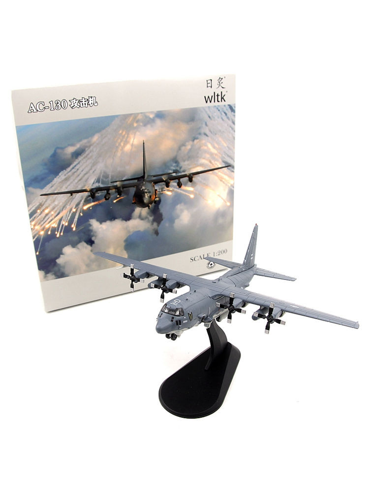 Sunburn WLTK US Air Force AC-130 เครื่องบิน Gunship Attack Aircraft 92-0253 เครื่องบินรุ่น 1/200