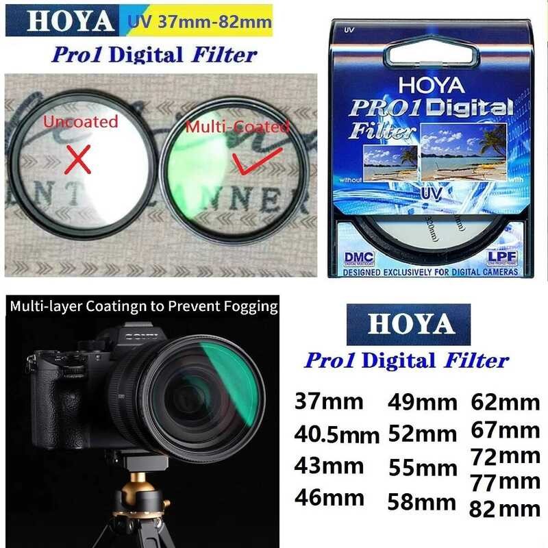 C HOYA Filter DMC LPF Pro Digital Protective Lens Multi Coated 43_46_4_52_55_58_62_67_72_77_82Mm Fo