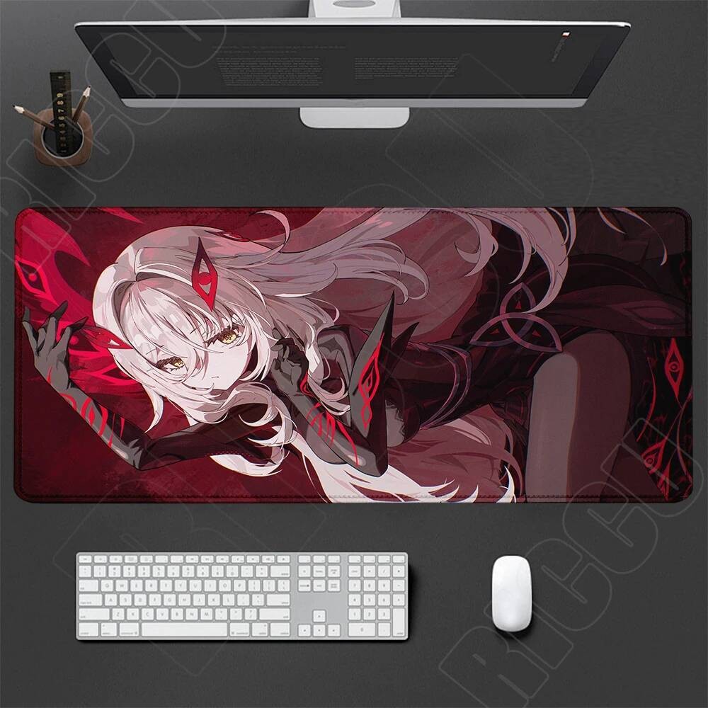 HD Genshin Impact Ronova 40X90X0.2 ซม.แผ่นรองเมาส์อะนิเมะเกมE-Sports PCอุปกรณ์ต่อพ่วงตารางBacklitยาง