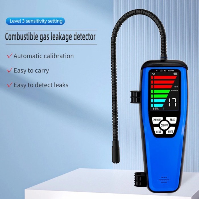 LD-600 Combustible Gas Leak Detector Halogen Refrigerant Leak Sniffer R134a CFCs HCFCs HFCs Gas Ana