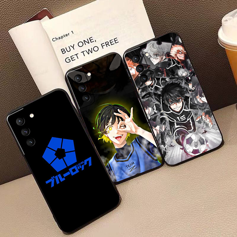 เคสสําหรับ Samsung Galaxy S21Fe S21 Plus SX5 BLUE LOCK เคสป้องกันโทรศัพท์มือถือเคสนิ่ม