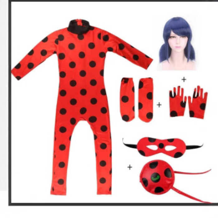 เสื้อบอดี้สูทสไตล์ Ladybug และ Cosplay สำหรับสาวๆ