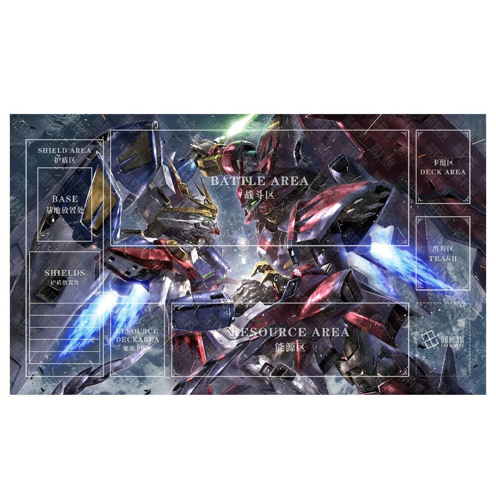 600X350X2Mm Diy Gundamed Gcg Card Battle Mat สองภาษา Gcg ผู้เล่นเดี่ยวเกมกระดานการ์ด Battle Card อะน