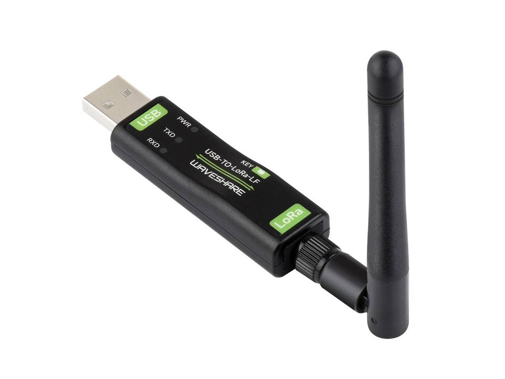 Waveshare USB ถึง LoRa โมดูลถ่ายโอนข้อมูล, ตามบน SX1262, เหมาะสําหรับการอนุมัติข้อมูลในอุตสาหกรรมและ