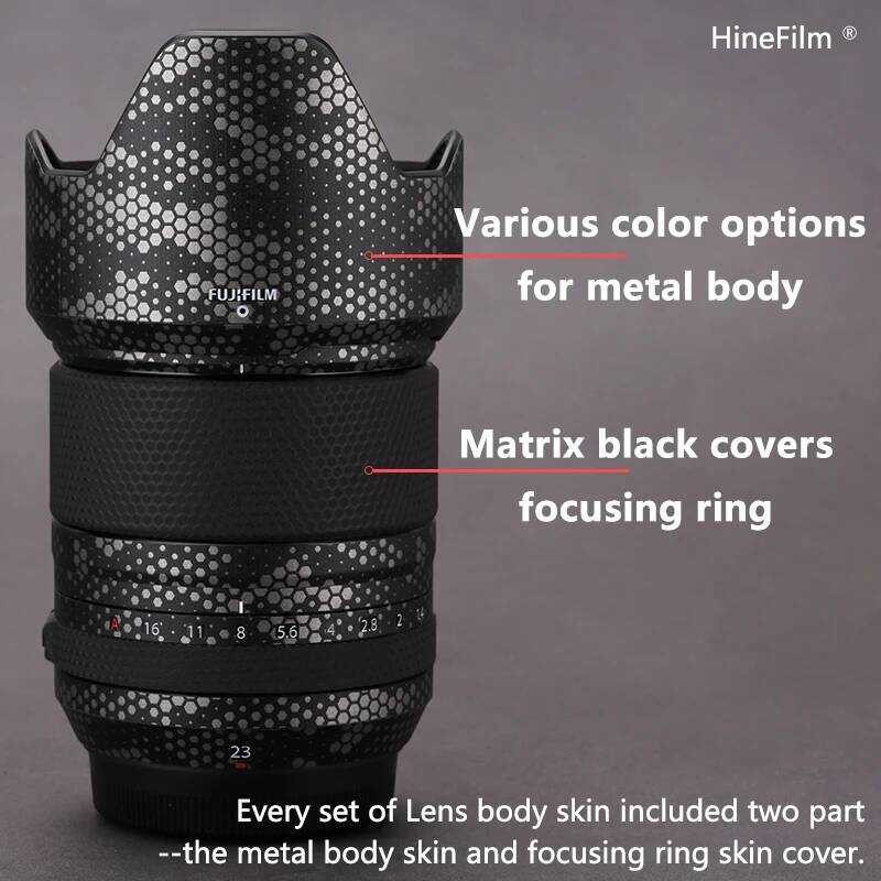 ▥ Hinefilm ผิวสําหรับ Fuji Xf23 เลนส์รูปลอกผิวสําหรับ Fujifilm Xf23mm R LM WR Mark เลนส์ผิว 23