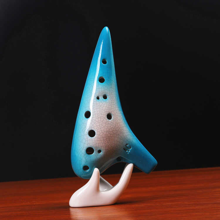 นวัตกรรมGradient 12 หลุมOcarina Alto C Key AC Professional PerformanceการสอนสิบสองHole Ocarina 12