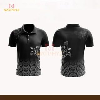 โปโลอสม.สีดำ ลาย สุภาพ เรียบร้อย ใส่ได้ทั้งชายและหญิง เสื้อโปโล พิมพ์ลาย ทรงผู้ชาย ทรงผู้หญิง(เลือกตราหน่วยงานได้ สาธารณสุข สพฐ อปท มหาดไทย อสม สำนักงานคณะกรรมการการศึกษาพื้นฐาน)