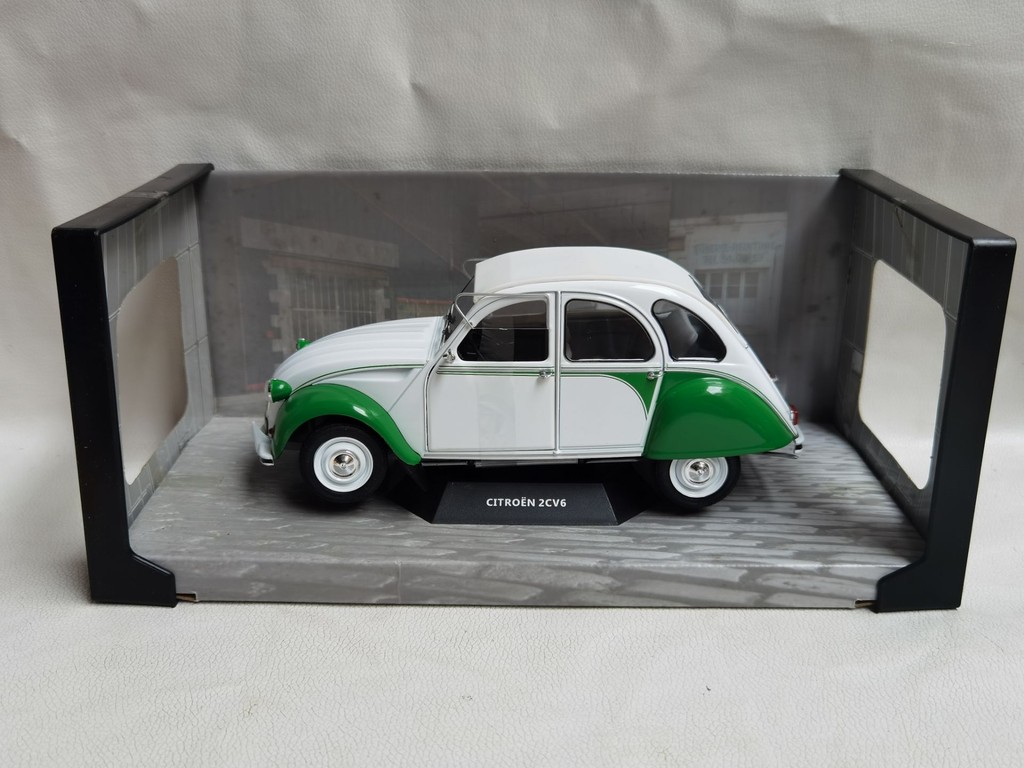 SOLIDO 1/18 CITROEN 2CV6 1985 CITROEN โมเดลรถโลหะผสม