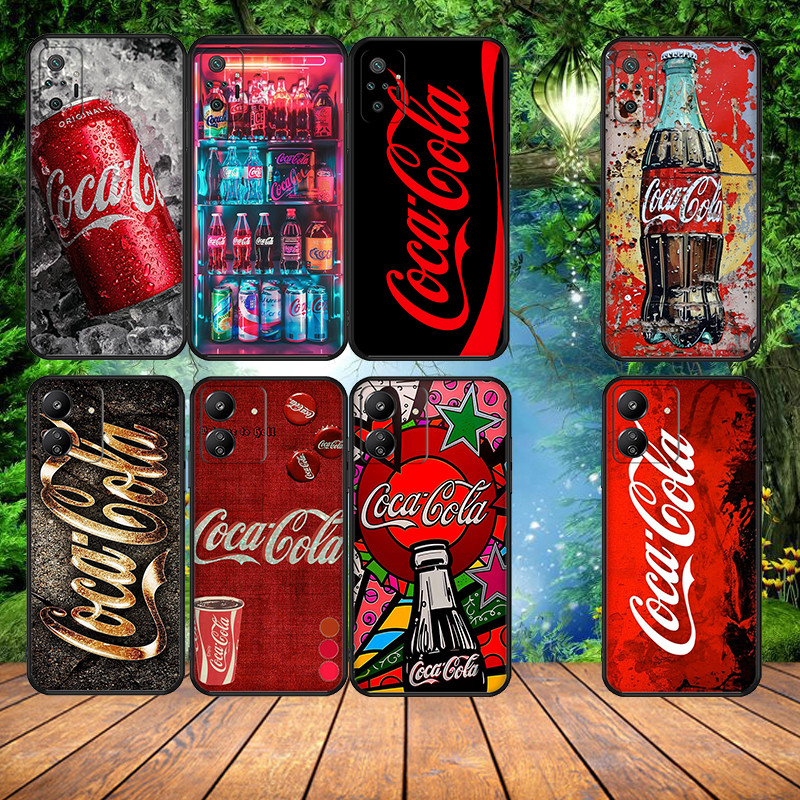 นุ่มสีดํา TPU Vivo V7 plus Y75 Y79 V11 Pro V15 Pro V19 V20 V21 Coca Cola เคสโทรศัพท์