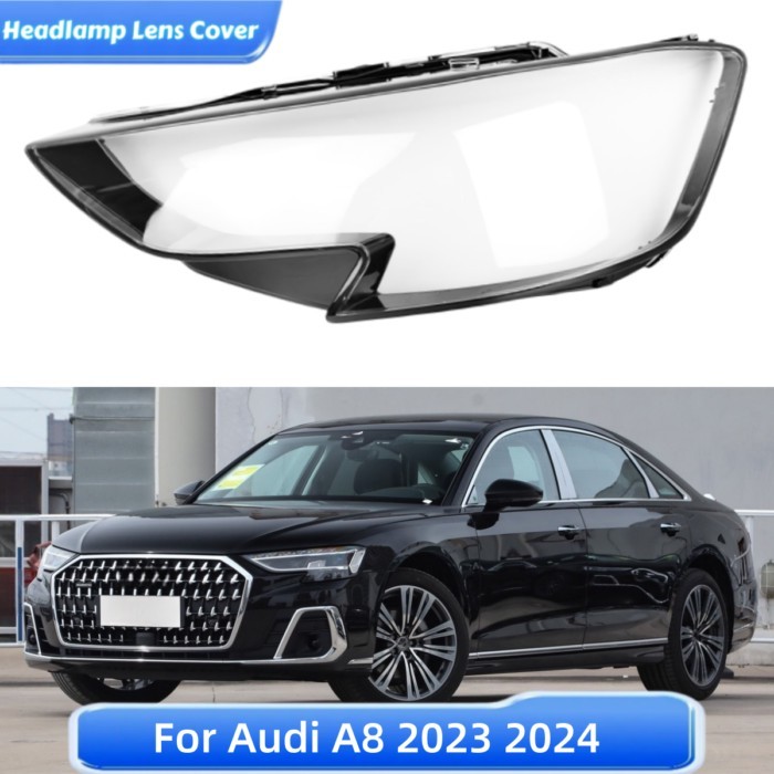 For Audi A8 A8L 2023 2024 Automotive Accessories Front Headlight Cover Glass Lens Car Front Headlig