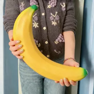 🍌37 ซม. ช้า เพิ่มขึ้น จัมโบ้ สกุชชี่ กล้วย ความเครียดบรรเทา อยู่ไม่สุข ของเล่นสนุกความเครียดบรรเทาของเล่น