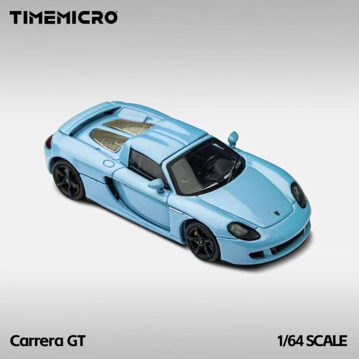 TM 1: 64 Porsche CARRERA GT Bay Blue Alloy Car Model Collection Model