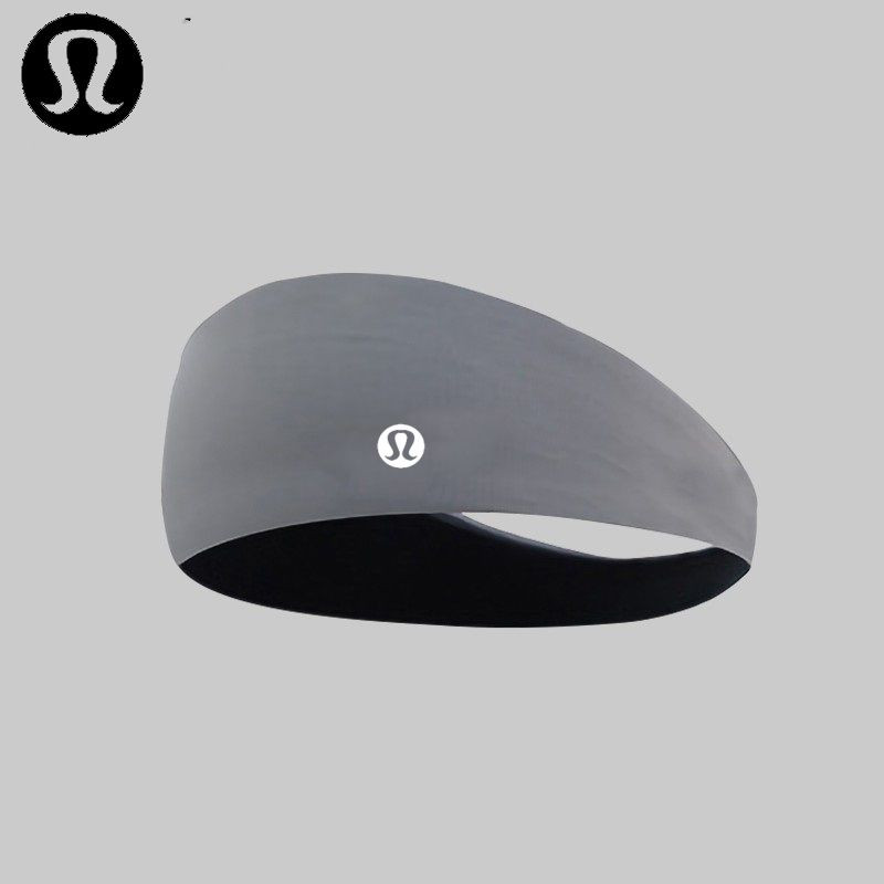 New_lululem*nSports Hairband สําหรับผู้หญิงแถบคาดศีรษะดูดซับเหงื่อ Anti-perspirant Turban สําหรับชาย