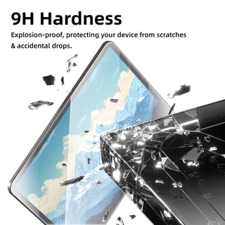 GOOJODOQ ฟิล์มเหล็กสําหรับ iPad 9H การติดตั้งที่ปราศจากฝุ่น ห้องป้องกันหน้าจอฟรีฝุ่น