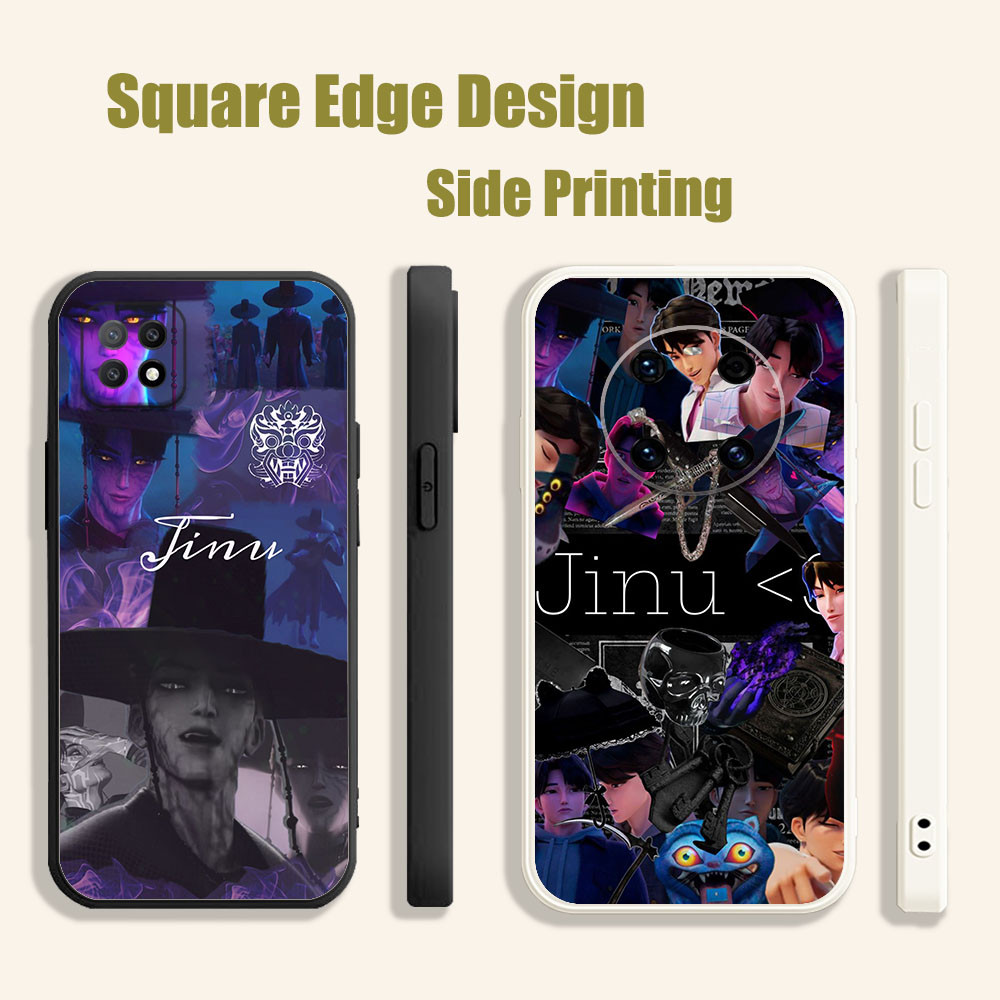 ปลอกสําหรับ OPPO Reno6 Reno 7 7z 5K A16E A16K A94 jiu Saja ชาย kpop นักล่าปีศาจ BOC03 เคสโทรศัพท์ขอบ