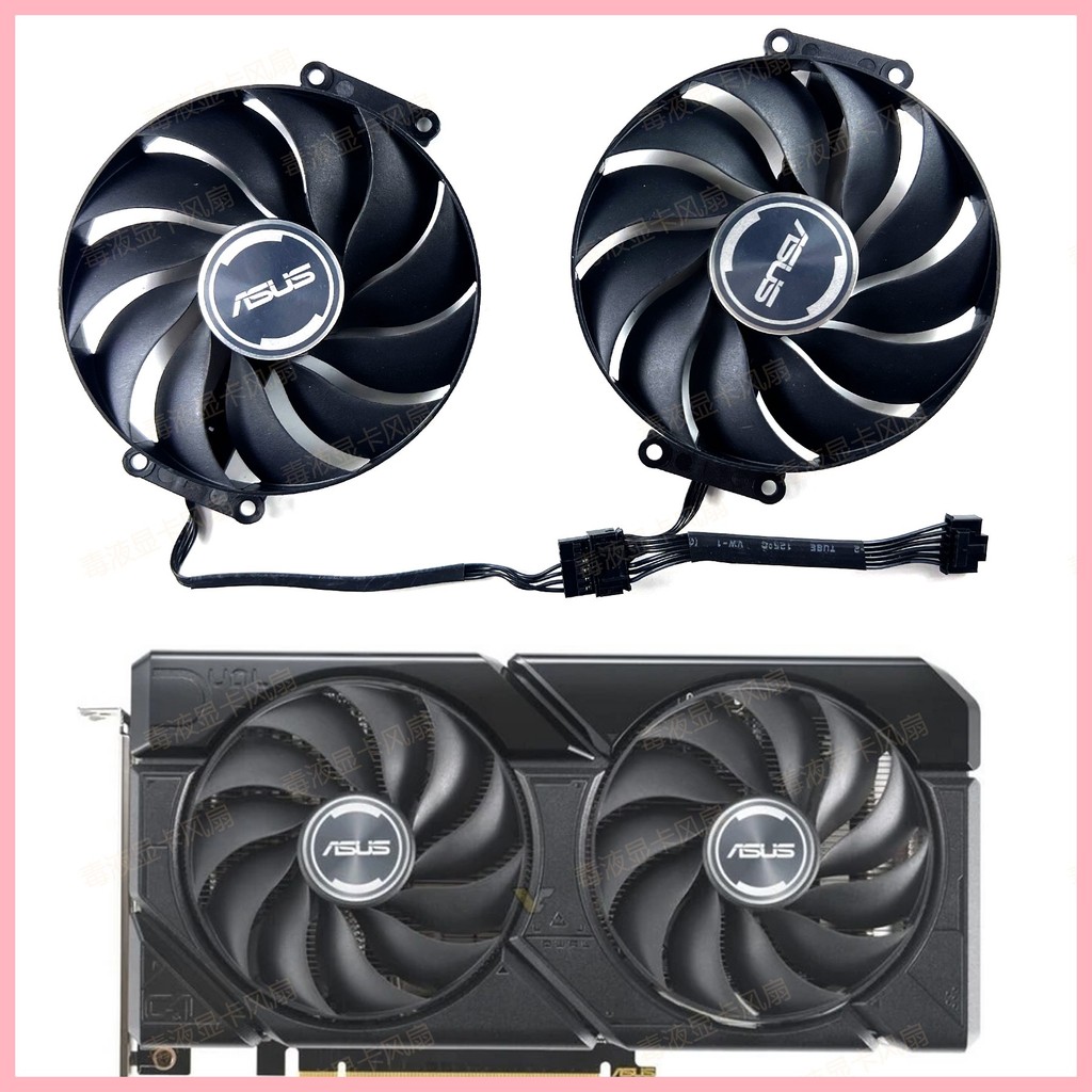 ASUS/Asus RTX 4060 4060ti 4070s Snow Leopard DUAL EVO กราฟิกการ์ดพัดลมระบายความร้อน