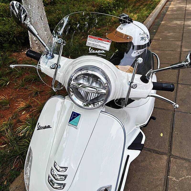 Biajo Vespa Modified LX125 S125 กระจกด้านหน้ากระจกด้านหลังพับ Tail Rack หางกล่อง Rack