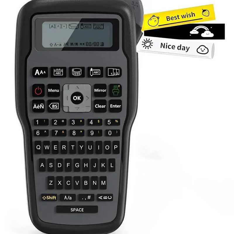 E1000PRO เครื่องทําฉลากอุตสาหกรรมเครื่องพิมพ์ที่รองรับ Brother TZ-231 การพิมพ์ถ่ายโอนความร้อนพร้อมแป