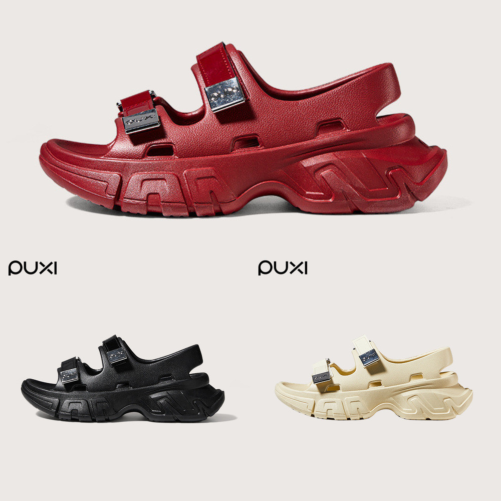 รองเท้าแตะชายหาด Puxi คุณภาพสูง กับส้นสูงแบบหนา เพื่อความสะดวกในการเดิน