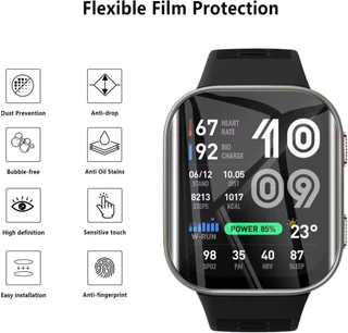 Hydrgoel ฟิล์มสําหรับ Amazfit Bip Max ป้องกันหน้าจอสําหรับ amazfit bip max ฟิล์มป้องกันนุ่มอุปกรณ์เสริม