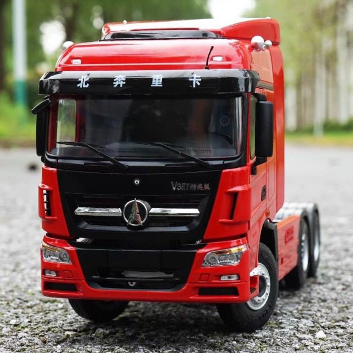 โรงงานเดิม 1: 24 North Benz North Benz Heavy Truck v3 ET High-Efficiency Tractor Trailer Alloy Truck
