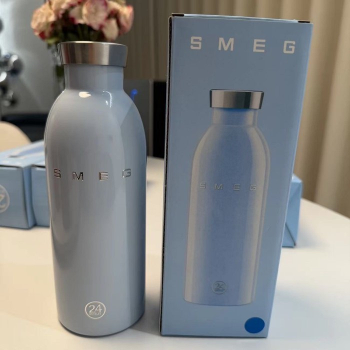 SMEG Spot New Cup 500ML ครีมสแตนเลส 24 ขวด Joint Style Thermos Cup