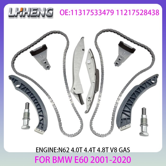 N62 Engine timing chain kit For BMW E60 E61 E63 E64 E65 E66 E67 E53 E70 X5 4.0L 4.4L 4.8L V8 GAS 01