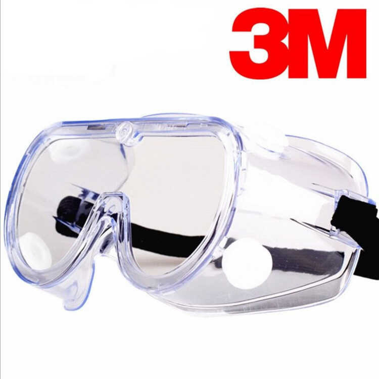 3M 1621AF แว่นตา 1623af ป้องกันฝุ่น Windproof ทราย Acid-base Splash Anti-Fog ขัดแว่นตาป้องกัน