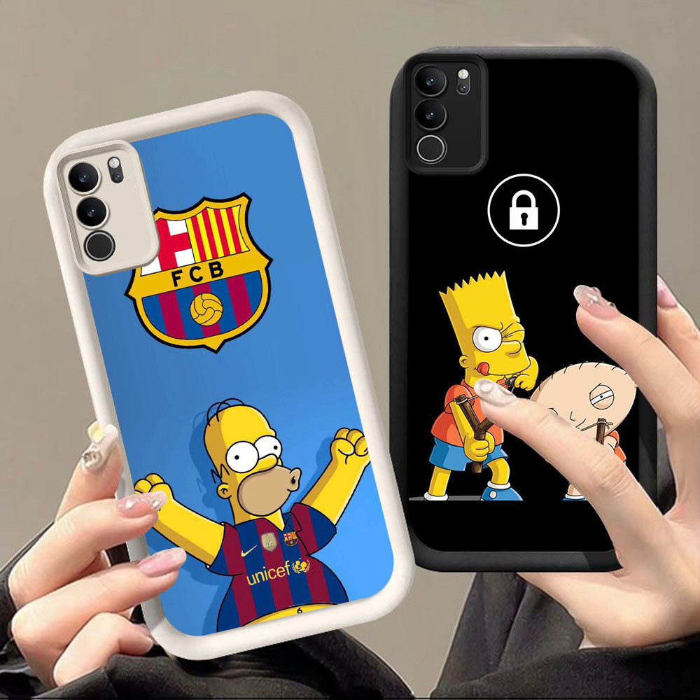 DF-1 Simpson ปลอกกันกระแทกสําหรับ VIVO V9 V19 V21 V21E Y73 Y83 Y300 T4 IQOO Z10 Pro Plus
