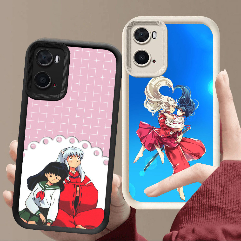 R27 เคส Inuyasha สําหรับ OPPO A76 A57s A57e A36 A57 สีดําและสีขาว