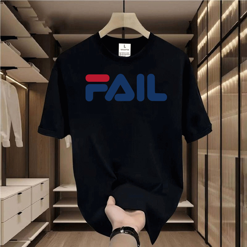 1012 สีดําแขนสั้น CASUAL ผู้ชาย เสื้อยืดผู้ชาย FASHION ลายการ์ตูน OVERSIZE คอกลม สตรีทแฟชั่น COOL สีขาว-ดำ เสื้อยืด