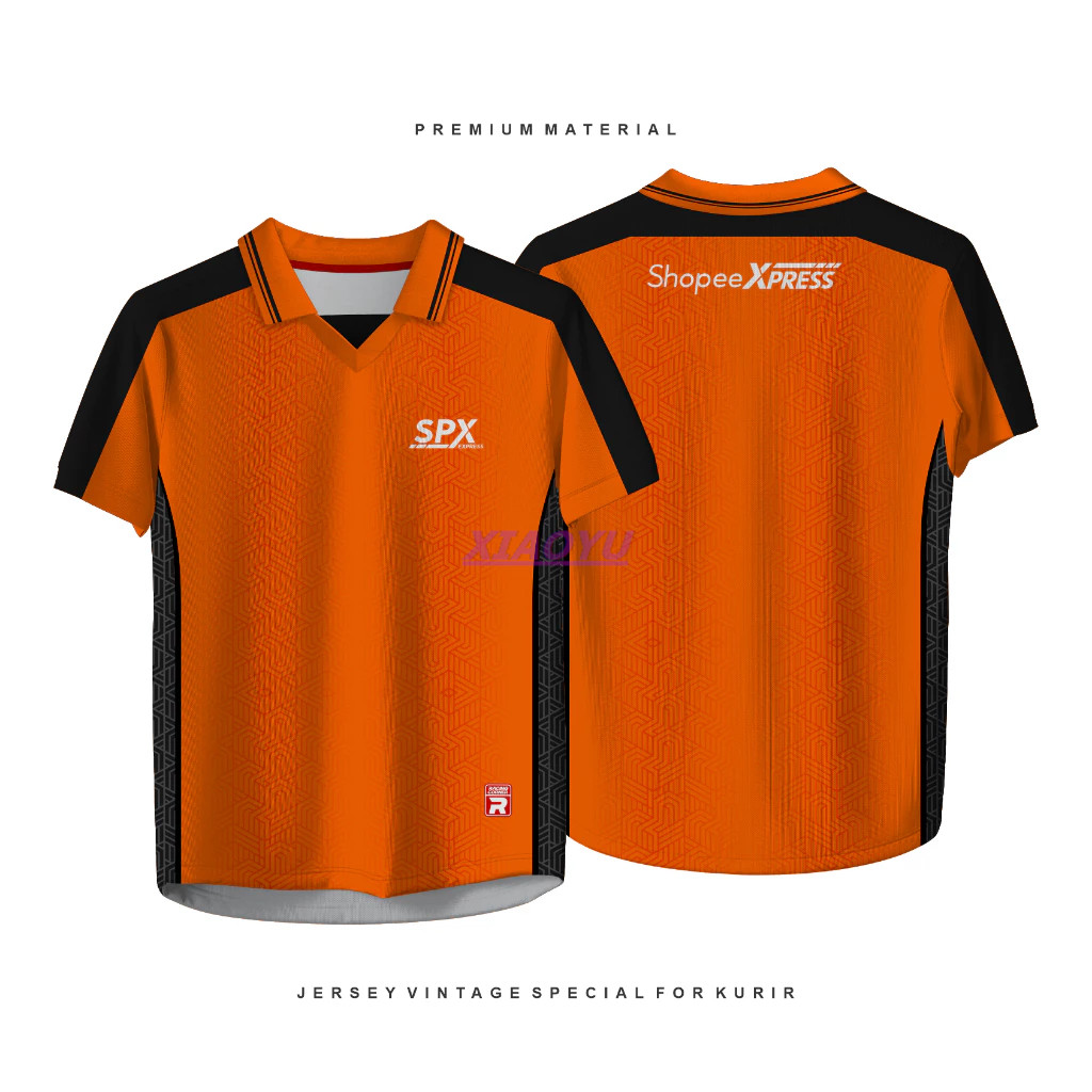 เสื้อแข่งพรีเมียมสำหรับคนขับรถขนส่ง พิมพ์ลายเต็มรูปแบบ แพ็คเกจ SHOPEE