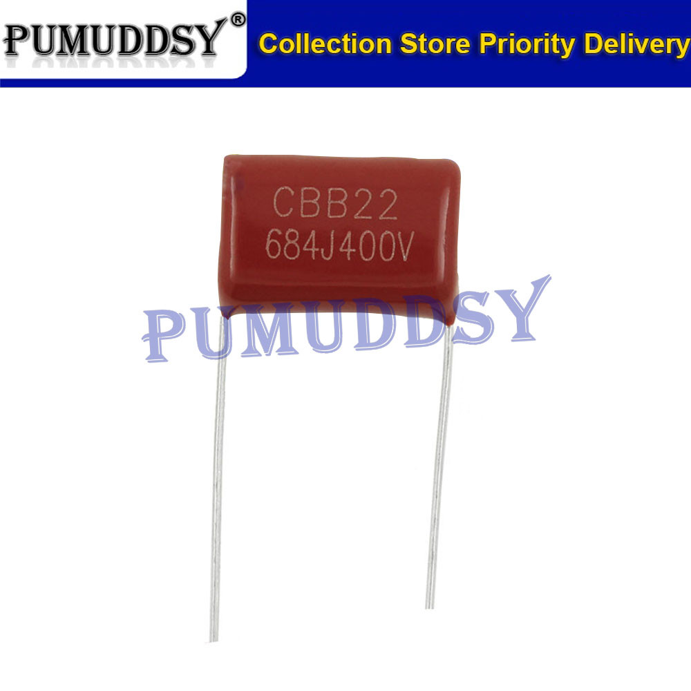 10PCS 400V684J pitch 15 มม.0.68UF 680nf 684 400V CBB Polypropylene ฟิล์มตัวเก็บประจุใหม่