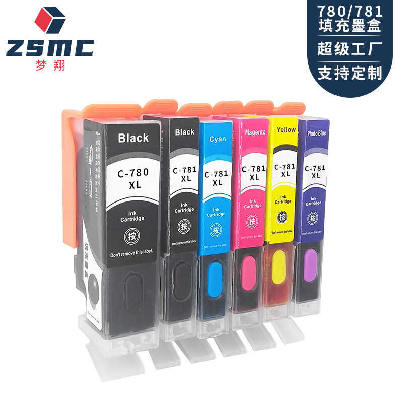 เข้ากันได้กับ CANON PGI-780XL CLI-781XL TS707 TR8570 TS8270 ตลับหมึกเติม