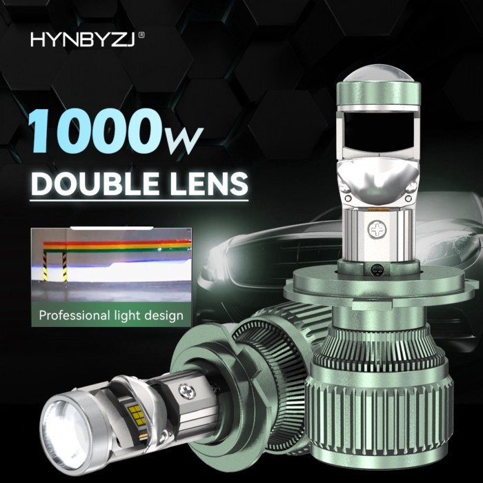 HYNBYZJ 1000W 1200000LM led Bulb HB3 H4 H7 Led Projector Lens H11 9005 9006 Car Headlight Canbus La