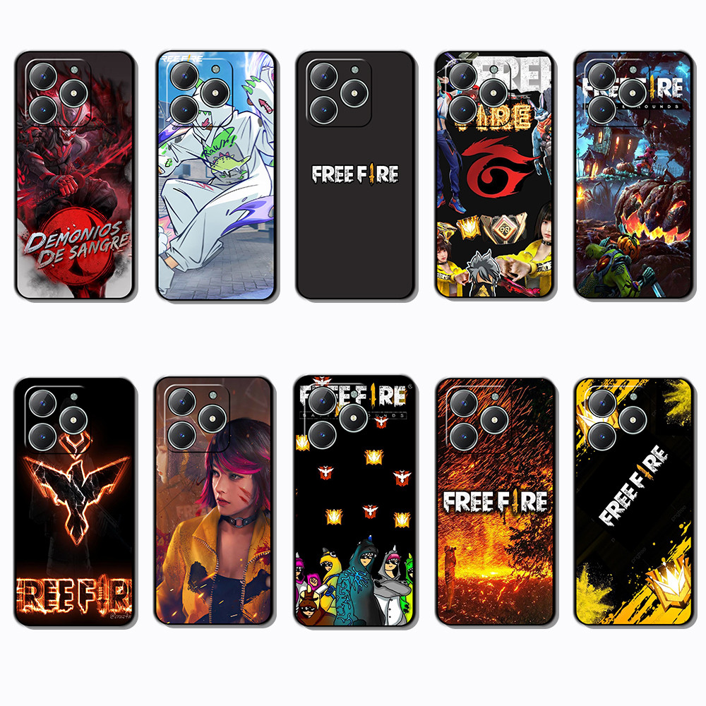 เคสโทรศัพท์สีดํานุ่มสําหรับRealme C63 C61 หมายเหตุ 60 60X 4G P3lite narzo N61 N65S N63 90X 15XฟรีFir