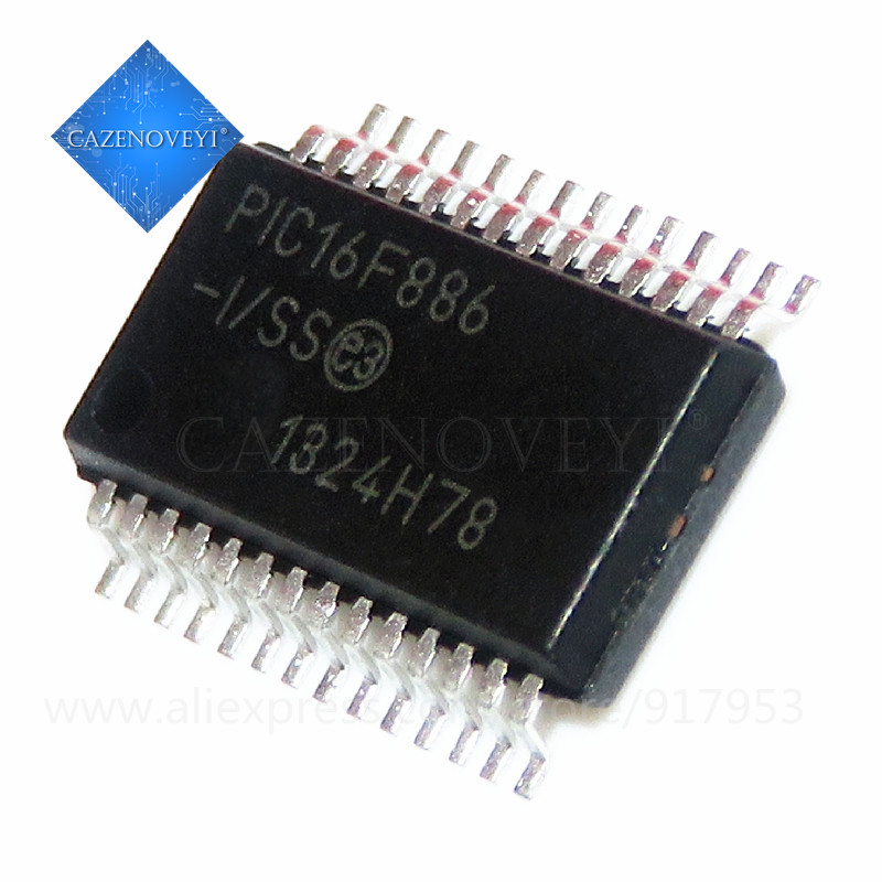2 ชิ้น PIC16F886-I/SS PIC16F886 16F886 SSOP-28 ชิปเดิมใหม่ IC