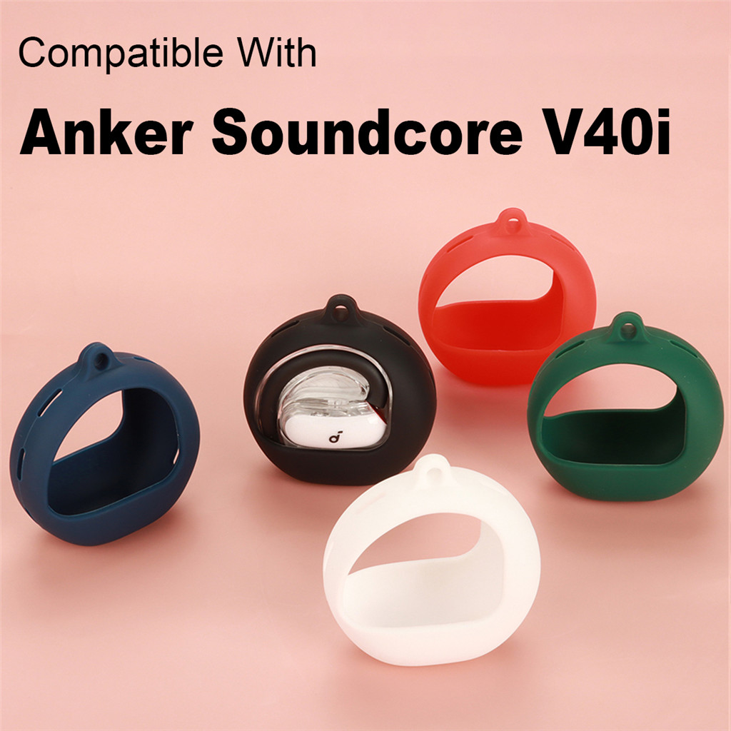 หูฟังซิลิโคนสําหรับ Anker Soundcore V40i พร้อมตะขอกันกระแทก-Shell ล้างทําความสะอาดได้ป้องกันฝุ่นปลอก