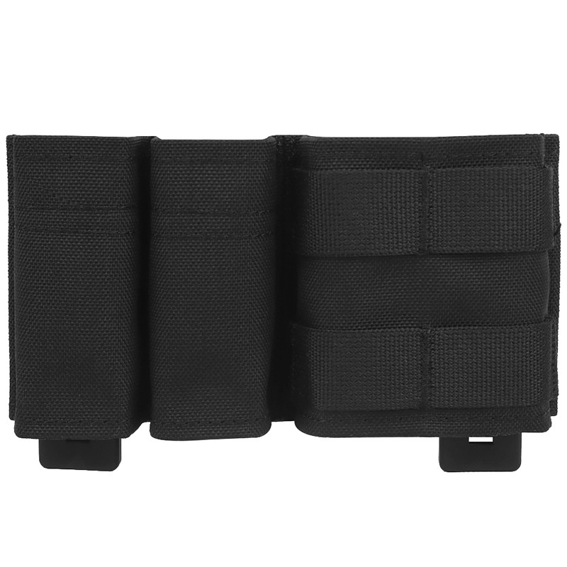 WOSPORT กลยุทธ์ กระเป๋าใส่แม็กกาซีน 3 ช่อง MOLLE รองรับกระสุน 9mm และ .556 มีกลไกดึงเร็ว MG-F-06