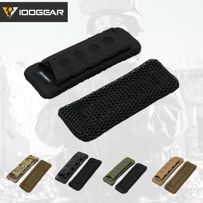 IDOGEAR แผ่นรองไหล่แบบยุทธวิธี สำหรับ FCSK FCPC JPC ป้องกันการลื่นและการกระแทก ขนาดมาตรฐาน