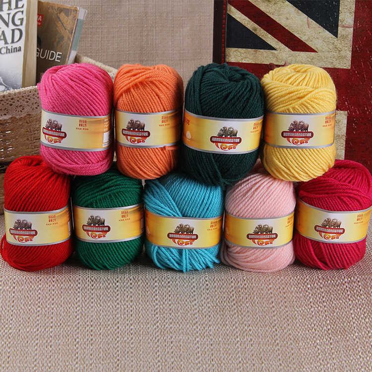 Hengyuanxiang เส้นด้ายขนสัตว์หยาบ 2888 ด้าย 8 ชิ้น 4 เส้นเส้นด้ายหยาบหนึ่งกล่อง 5g 2078 ด้าย 10 กล่อ