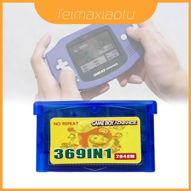 Gba 369in1 Game Boy Advance Game Cartridge Compact Design No Feature Battery Save