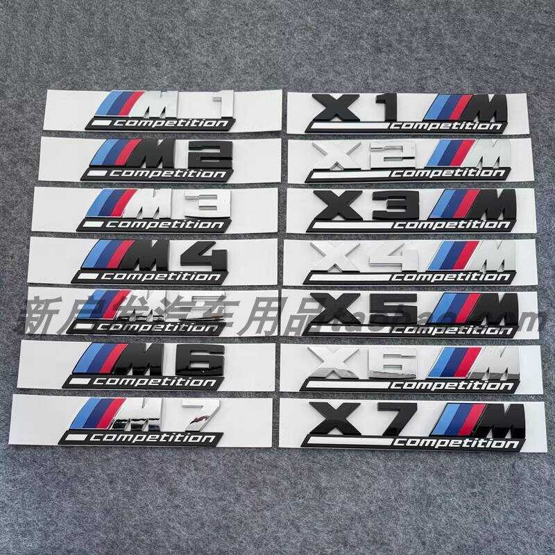เหมาะสําหรับ BMW M7 Thunder รุ่น M8 โลโก้รถด้านหลังหางโลโก้ X5X6M2M5 โลโก้คําดัดแปลงกีฬา M3 รถสติกเก
