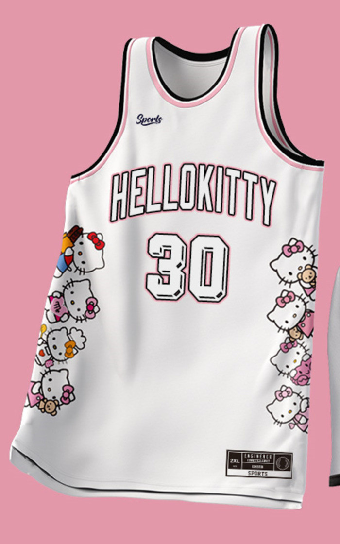 American Basketball jersey Uniform Hello Kitty Jersey Female College Student Diy Competition Team Un